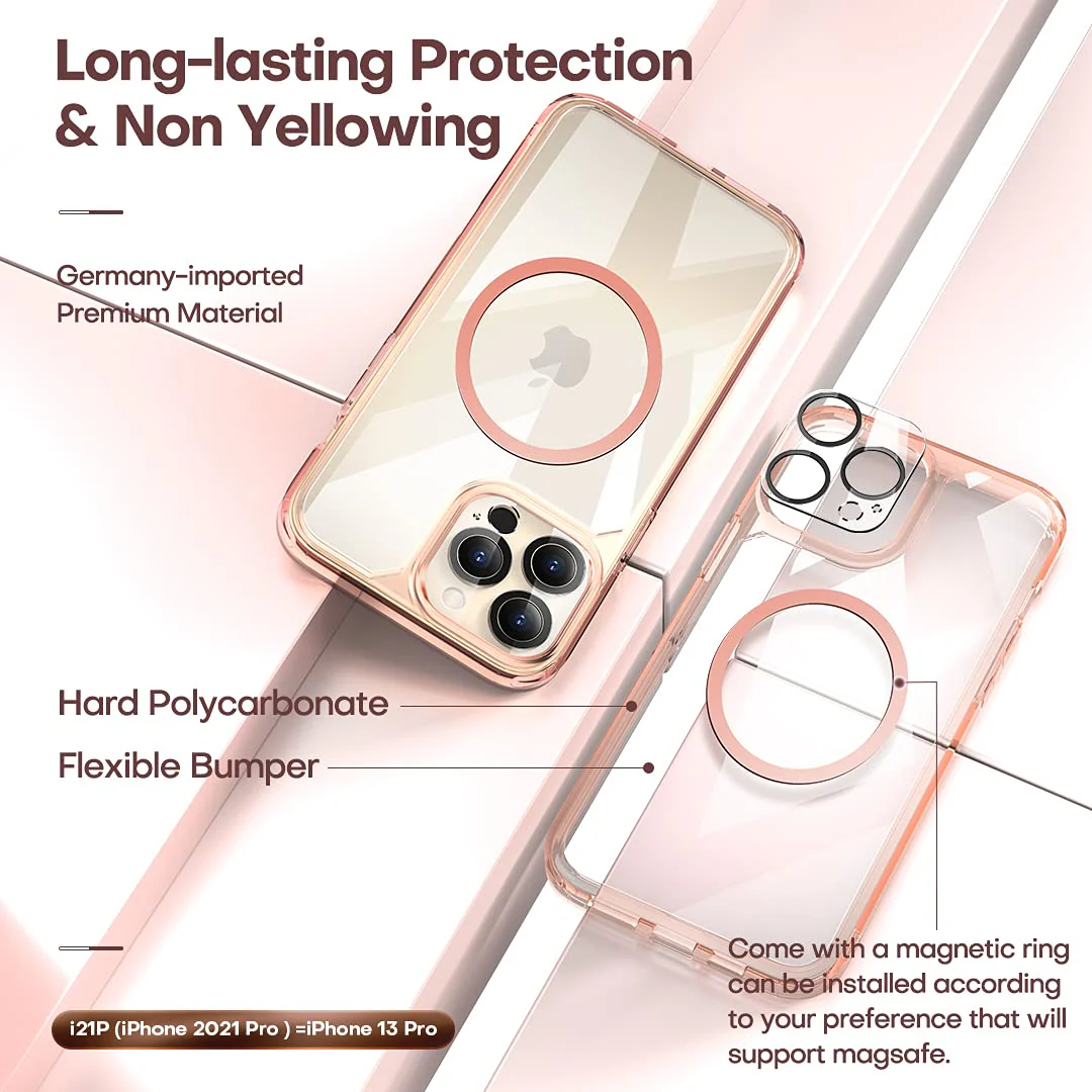 TAURI [3 in 1] Defender Designed for iPhone 13 Pro Max Case 6.7 Inch, with 2 Pack Tempered Glass Screen Protector + 2 Pack Camera Lens Protector [Military Grade Protection] Shockproof Slim Thin1 - Image 4