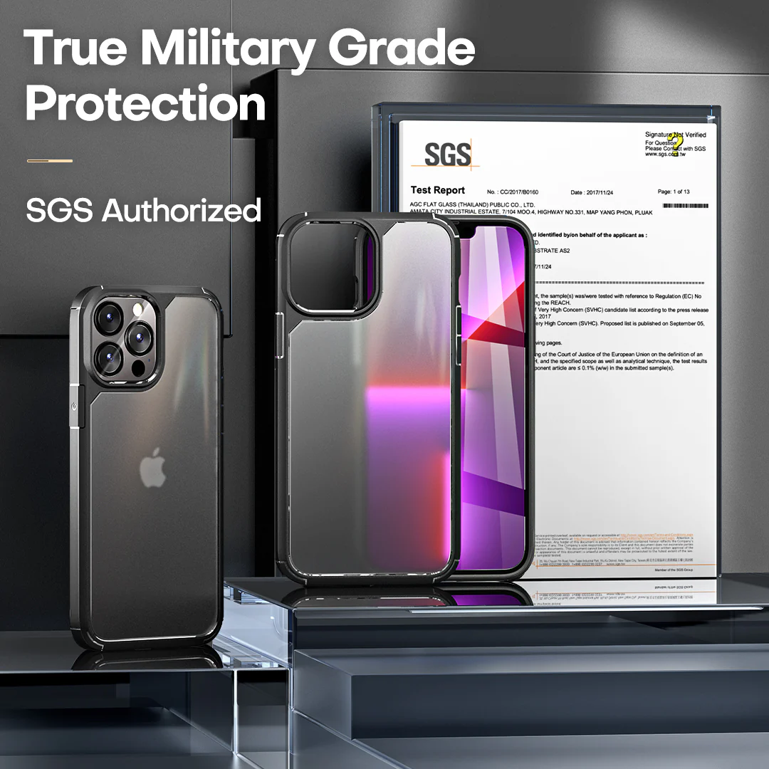 TAURI [3 in 1] Defender Designed for 13 Pro Max Case 6.7 Inch, with 2 Pack Tempered Glass Screen Protector + 2 Pack Camera Lens Protector [Military Grade Protection] Shockproof Slim Thin - Image 5
