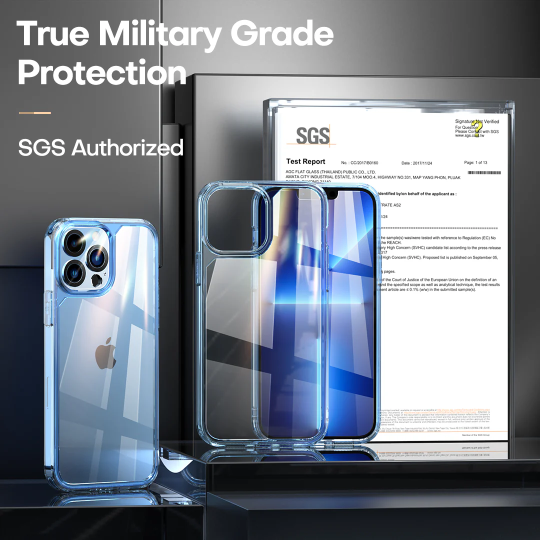 TAURI [3 in 1] Defender Designed for 13 Pro Max Case 6.7 Inch, with 2 Pack Tempered Glass Screen Protector + 2 Pack Camera Lens Protector [Military Grade Protection] Shockproof Slim Thin - Image 6