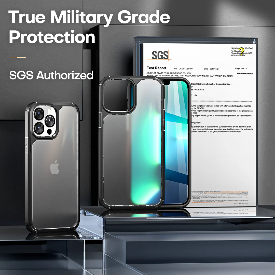 TAURI [3 in 1] Defender Designed for iPhone 13 Pro Case 6.1 Inch, with 2 Pack Tempered Glass Screen Protector + 2 Pack Camera Lens Protector [Military Grade Protection] Shockproof Slim Thin - Image 5