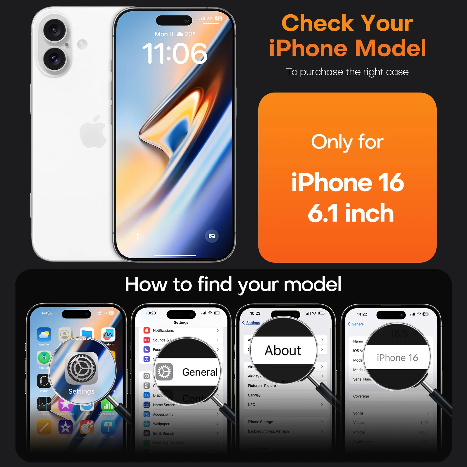 TAURI 5 in 1 for iPhone 16 Case, Compatible with MagSafe [Anti-Yellowing] with 2X Screen Protector + 2X Camera Lens Protector, Military-Grade Protection, Magnetic Phone Case for iPhone 16 6.1", Blue - Image 4