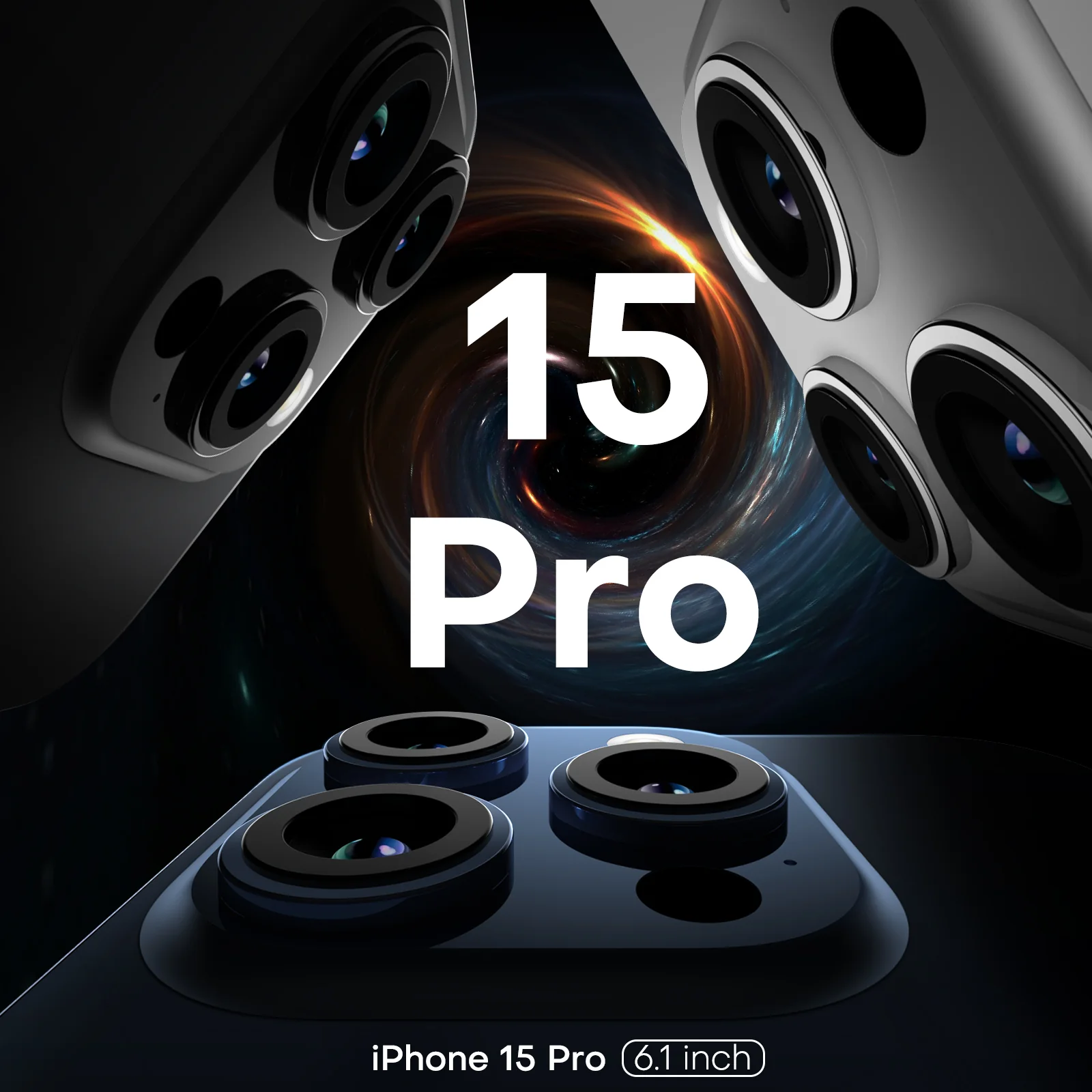 TAURI 5 in 1 Magnetic Case for iPhone 15 Pro [Military Grade Drop Protection] with 2X Screen Protector + 2X Camera Lens Protector, Transparent Slim Fit Case Mag-Safe-Clear - Image 3