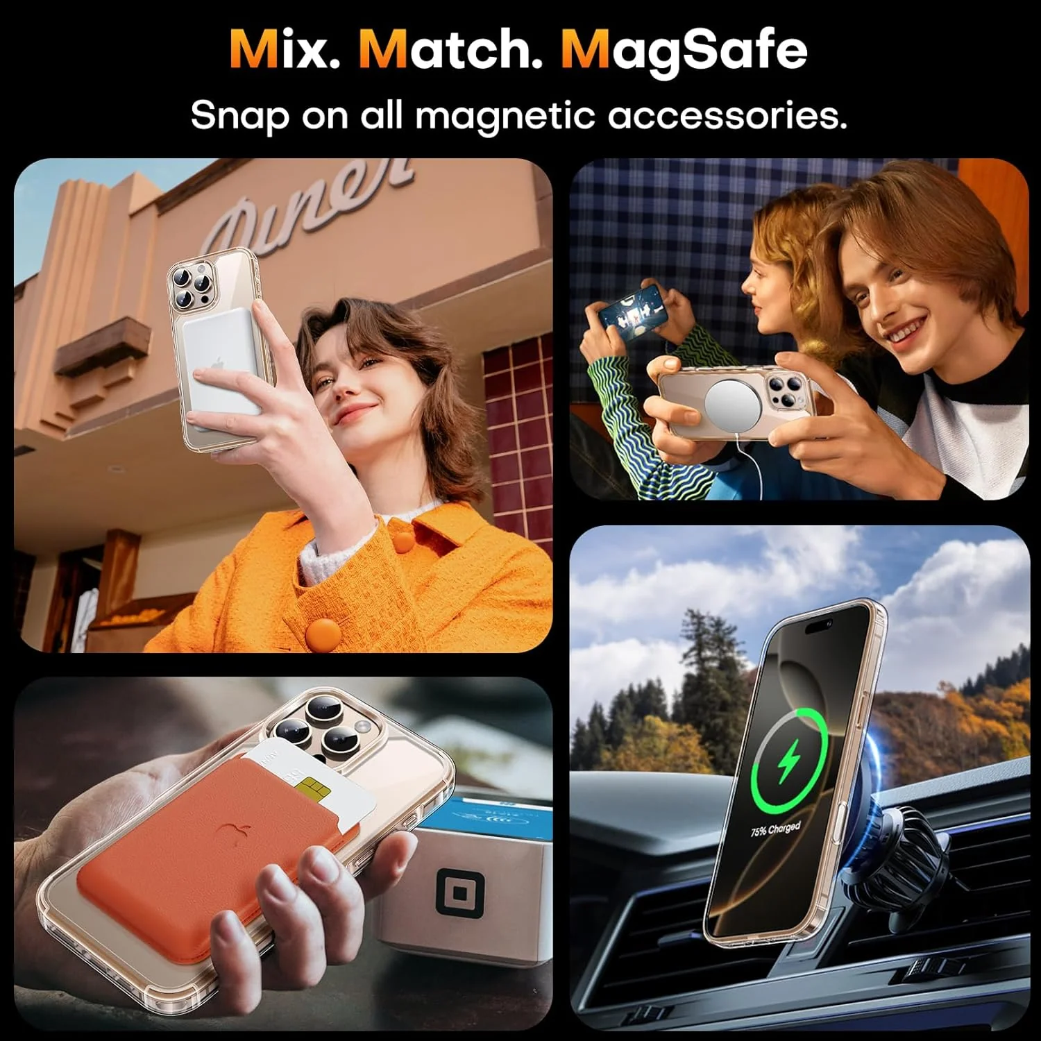 TAURI for iPhone 16 Pro Max Case with Camera Control Button, Compatible with MagSafe [Anti-Yellowing], Military-Grade Protection, Slim Shockproof Magnetic Case for iPhone 16 Pro Max 6.9", Clear - Image 6