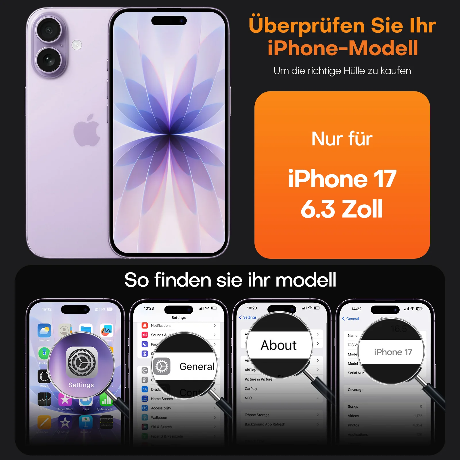 TAURI for iPhone 17 Case, Anti-Yellowing with Screen Protector, Military-Grade Protection Shockproof Slim Phone Case for iPhone 17, Pink - Image 3
