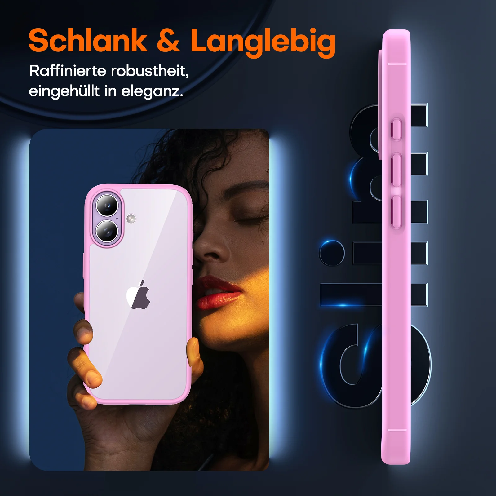 TAURI for iPhone 17 Case, Anti-Yellowing with Screen Protector, Military-Grade Protection Shockproof Slim Phone Case for iPhone 17, Pink - Image 6