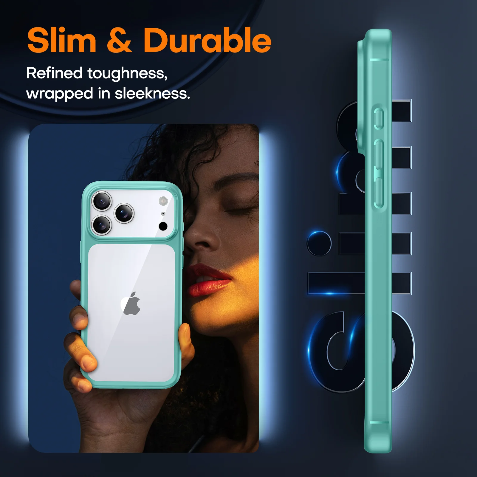 TAURI for iPhone 17 Pro Case, Full Camera Protection with Screen Protector, Anti-Yellowing Military-Grade Protection Shockproof Slim Phone Case for iPhone 17 Pro, Green - Image 5