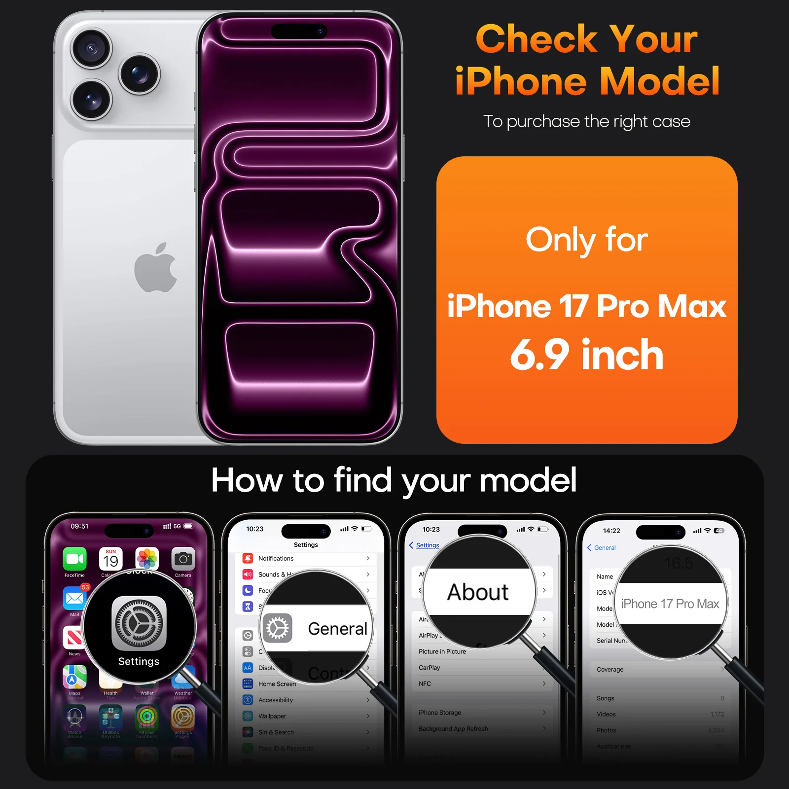 TAURI for iPhone 17 Pro Max Case, Full Camera Protection with Screen Protector, Anti-Yellowing Military-Grade Protection Shockproof Slim Phone Case for iPhone 17 ProMax, Pink - Image 6