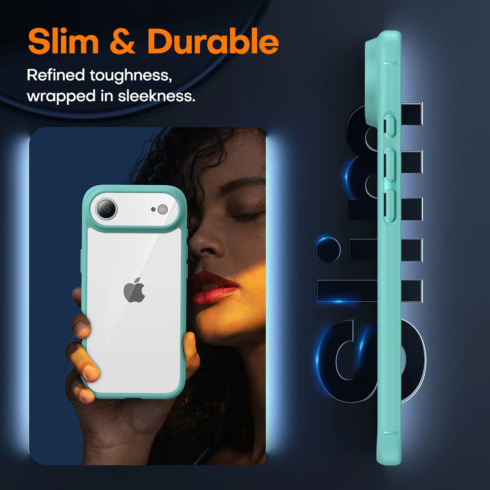 TAURI for iPhone Air Case, Full Camera Protection with Screen Protector, Anti-Yellowing Military-Grade Protection Shockproof Slim Phone Case for iPhone 17 Air 6.5 inch, Green - Image 5