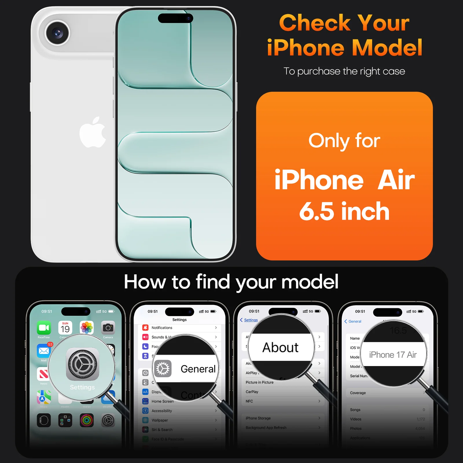 TAURI for iPhone Air Case, Full Camera Protection with Screen Protector, Anti-Yellowing Military-Grade Protection Shockproof Slim Phone Case for iPhone 17 Air 6.5 inch, Green - Image 6